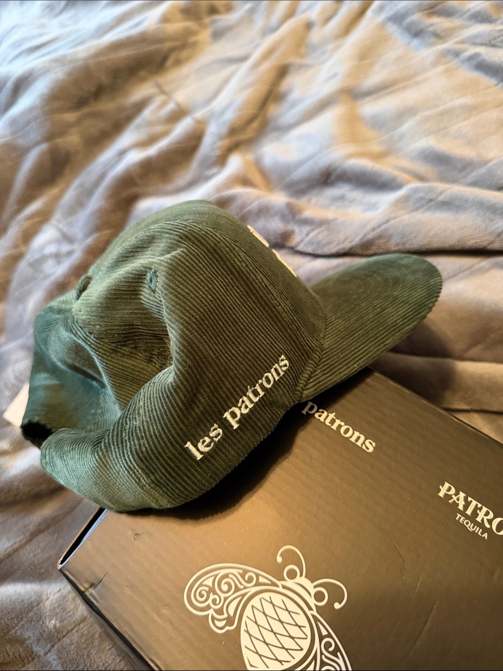 Patrón x Les Patrons Green Corduroy Cap - Picture 6 of 6